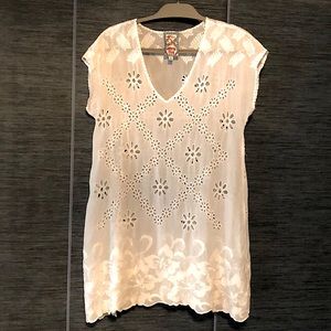 Johnny Was white lace tunic - XS